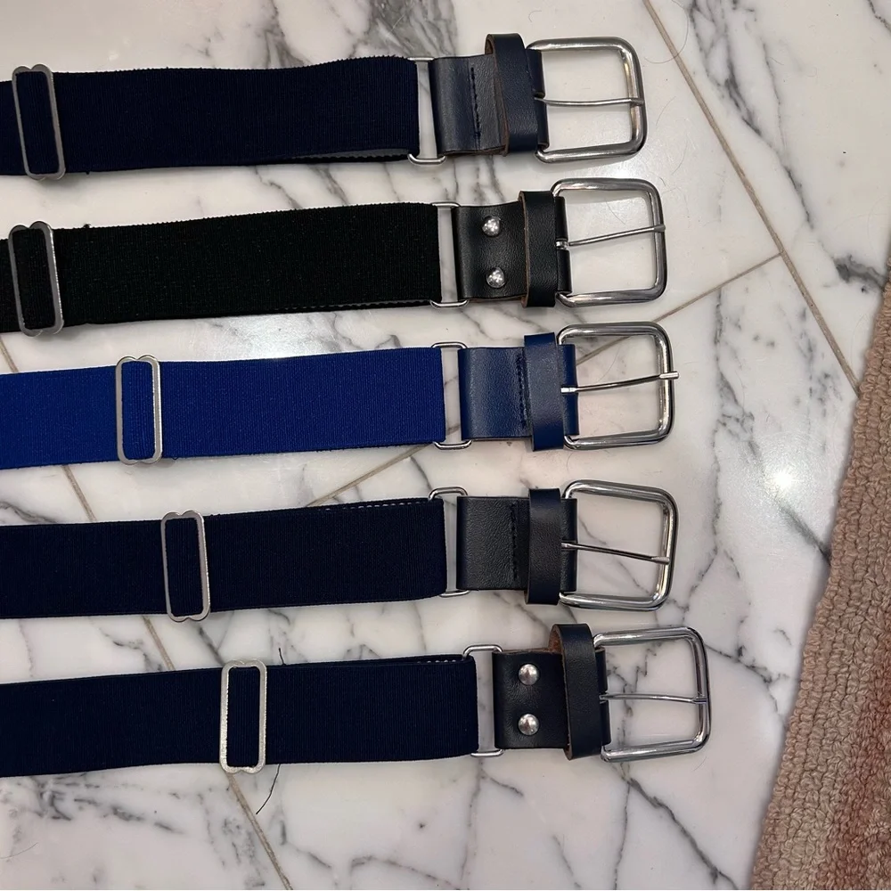 Baseball Softball Sports belts lot of 5 and 7 pair of socks, great value bundle